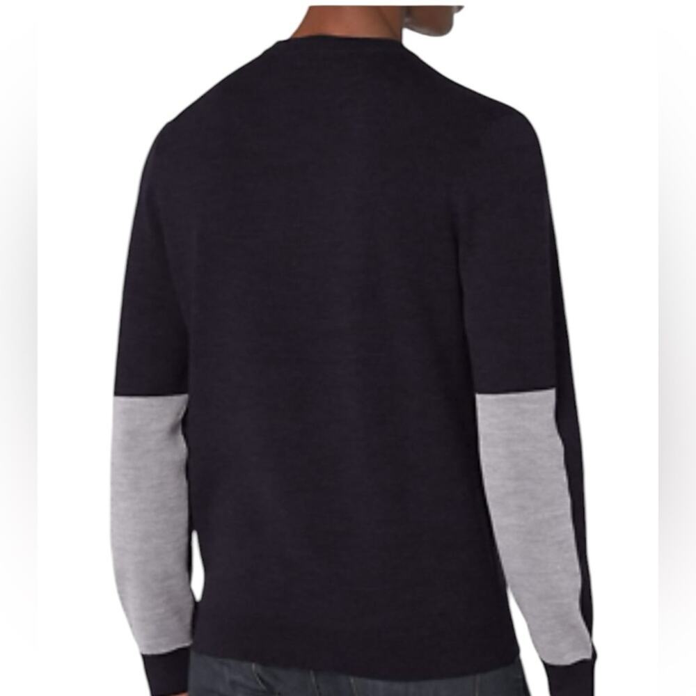 Theory Arnauld Mens Long Sleeve Black
Tan Crew Neck Knit Sweater size XXL